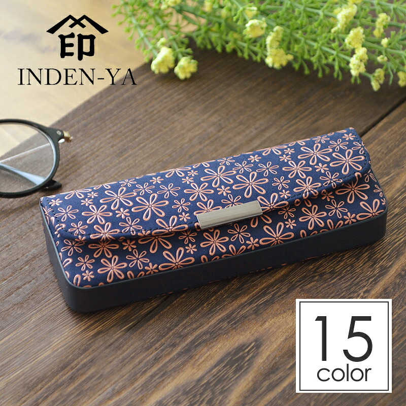 楽天市場 印伝 かぐわ 印傳屋 8407 レディース メガネケース バラ ブランド 老眼鏡 薔薇柄 山梨 和物屋 和風 甲州印伝 送料無料 和風 メガネケース 本革 日本製 めがねケース かわいい 母の日 和物屋