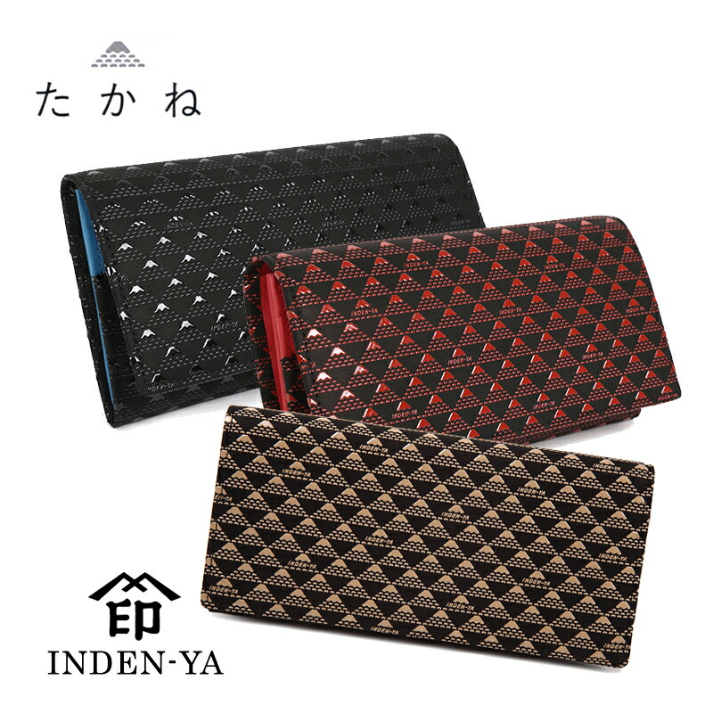 印傳屋 たかね 印伝 長財布 印伝 束入れ たかね 2808 財布甲州印伝 印傳 インデン 印伝 富士山 富士 ふじ 富士山グッズ 縁起 日本土産 日本製 ギフト レザー 本革 革 鹿革 メンズ レディース 男性 女性 おしゃれ 黒 赤 白