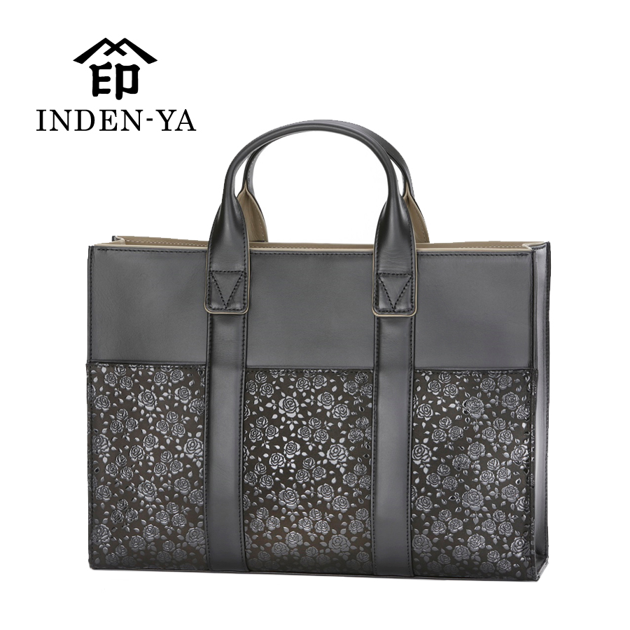 【極美品】 印傳屋 INDEN-YA ハンドバッグ 漆塗り 鹿革 フォーマル inden_6366