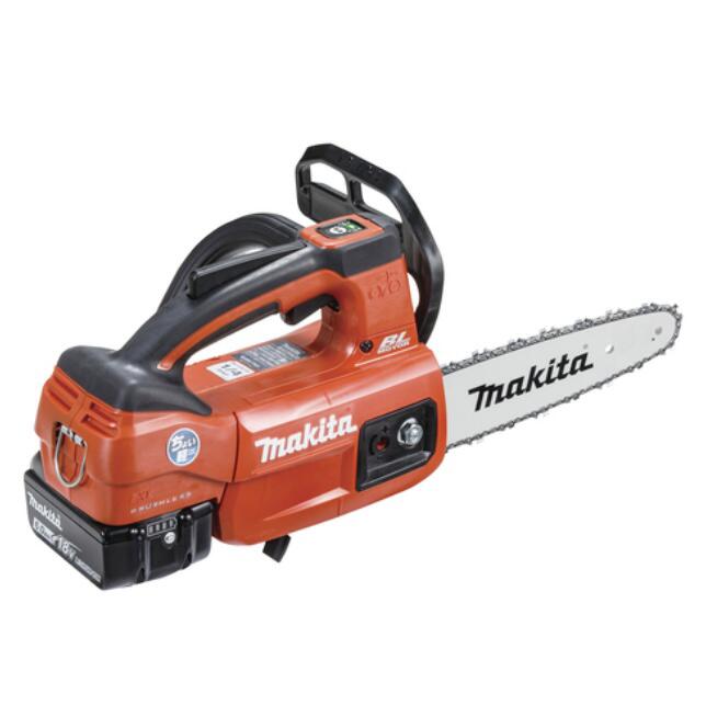 マキタ 18V 200mm 充電式チェンソー MUC204DGNR 本体+18Vバッテリ(BL1860B)2個+充電器(DC18RF)フルセット スプロケットノーズバー仕様 チェーンソー|INdex