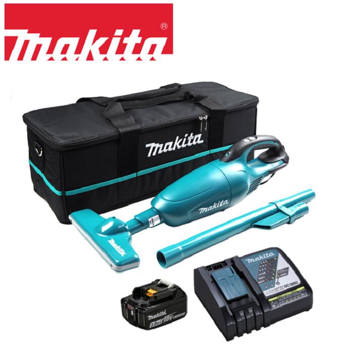 マキタ 18V 充電式クリーナー CL181FDRF 青 本体(3.0Ahバッテリー1個・充電器付)+クリーナーー用ソフトバッグ A-67153 オリジナルセット カプセル式 ワンタッチスイッチ コードレス 掃除機 収納 ケース