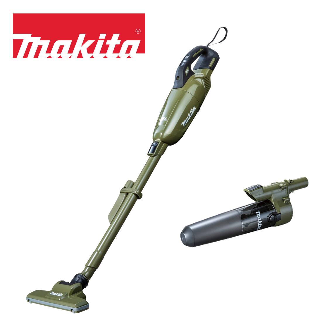 マキタ 18V 充電式クリーナー CL284FDZO オリーブ 本体+ロック付サイクロンアタッチメント オリジナルセット ※バッテリー、充電器別売 カプセル式 ワンタッチスイッチ 掃除機 コードレス A-72481 14,775円