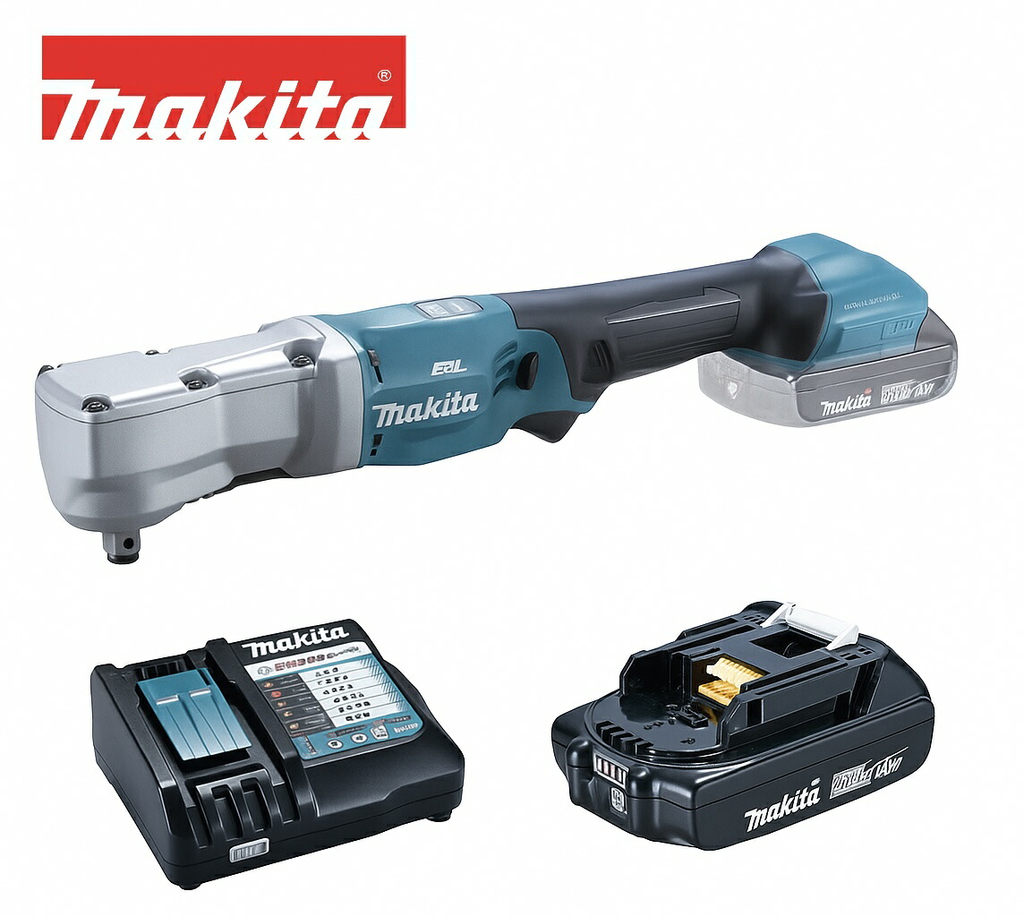 マキタ 18V 12.7mm 充電式アングルインパクトレンチ TL300DZ 本体+2.0Ahバッテリー(BL1820B・A-61715)1個+充電器(DC18RF) オリジナルセット