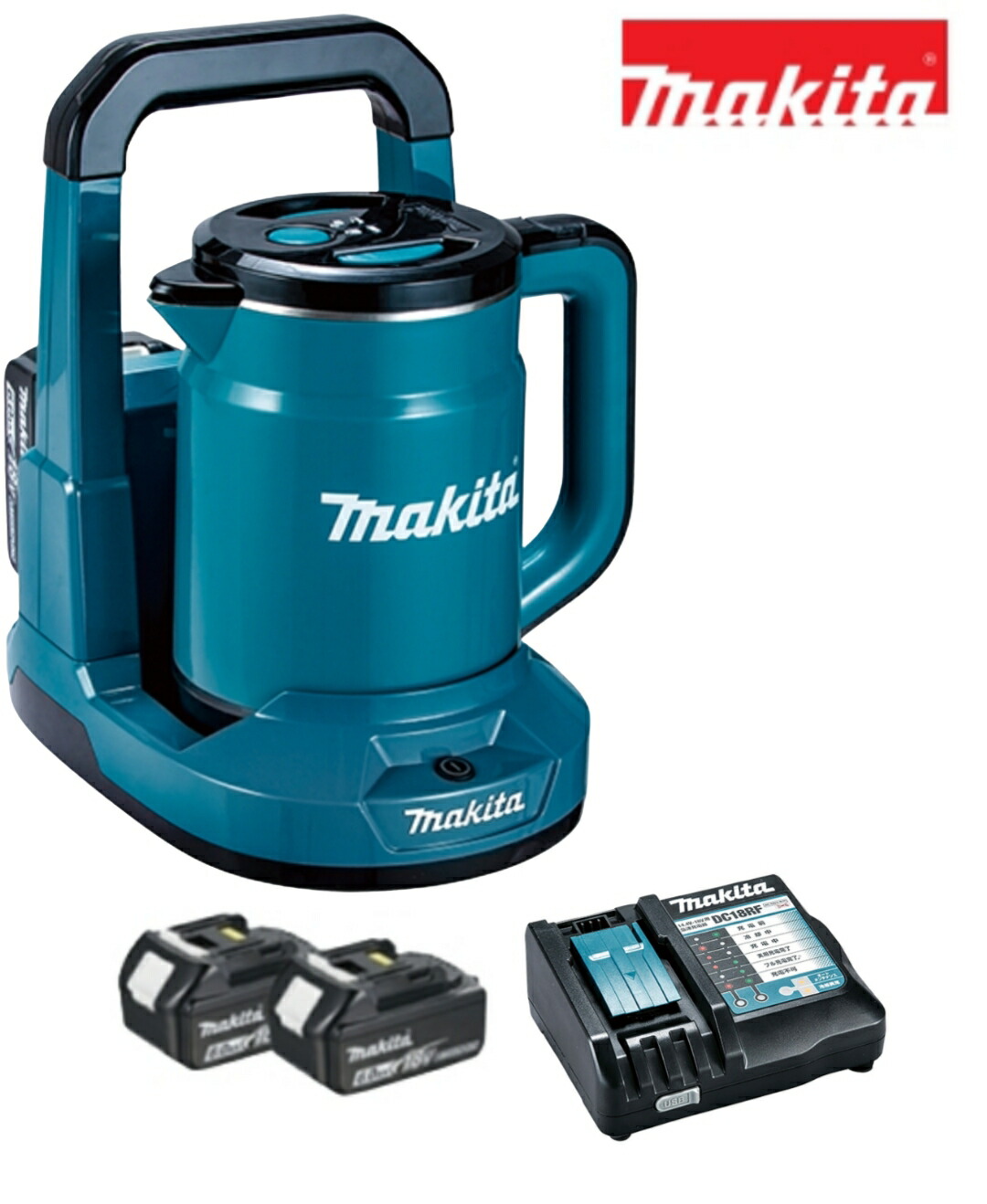 楽天市場】マキタ KT360DZ(青) 充電式ケトル 36V(18V×2本使用) 本体＋
