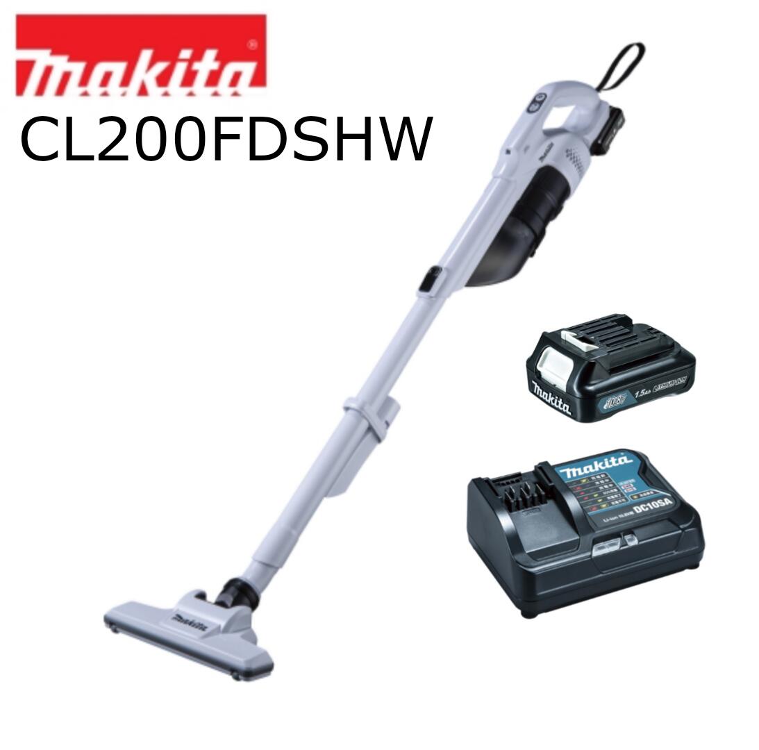 楽天市場】【在庫有】マキタ 10.8V 充電式クリーナー CL200FDSHW 白