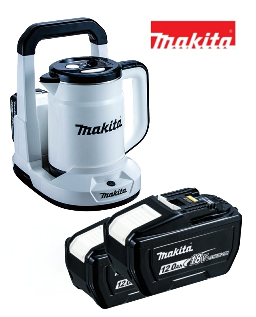 楽天市場】マキタ 36V(18V+18V) 充電式ケトル 0.8L KT360DZW 白 本体+