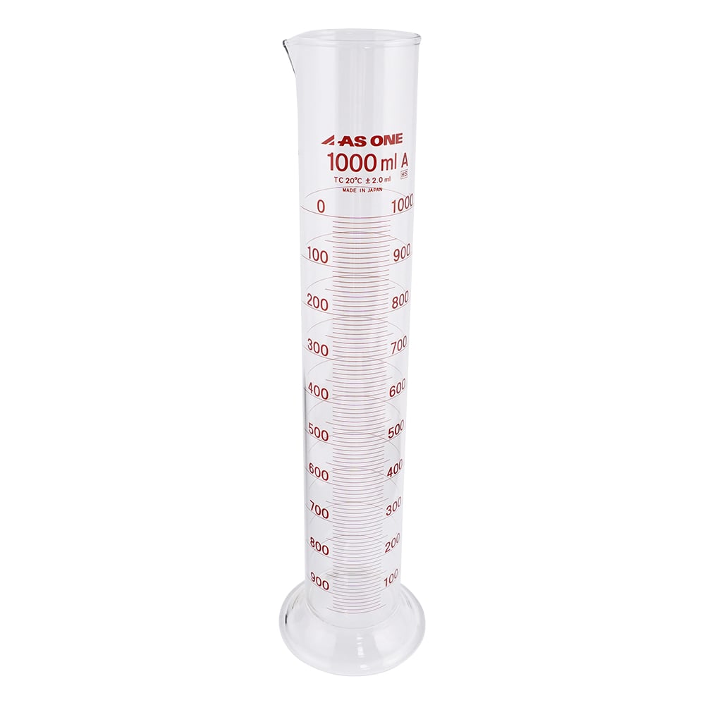 アズワン メスシリンダー　高精度　1000mL 1-8562-11｜INdex