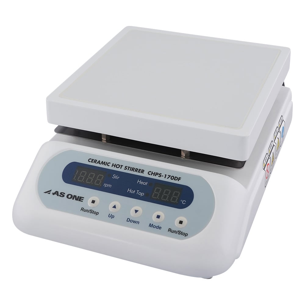 アズワン セラミックホットスターラー （デジタルタイプ） 550℃ 175&times;178mm　CHPS-170DF 2-8081-41｜INdex