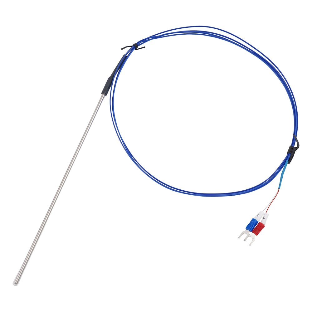 アズワン K熱電対（シース型・テフロン（R）被覆）　M4Y端子タイプ　200mm　DS-2010-200 3-6633-04｜INdex