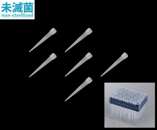 アズワン アイビスチップ（ボックスパック）　1～250μL　96本／箱&times;10箱　ナチュラル　I-896LC 2-4064-05｜INdex