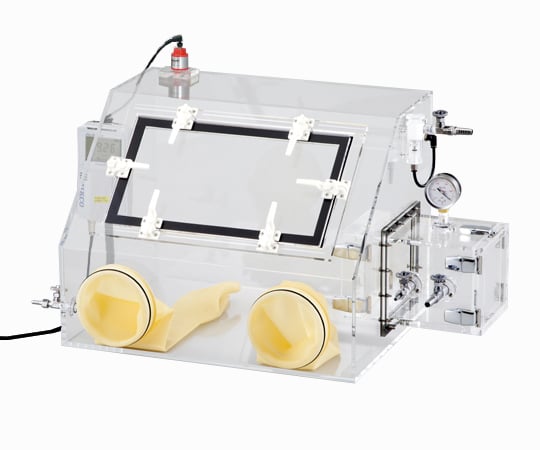 アズワン ガス置換型アクリルグローブBOX　エアタイトモニター付きPC（コンセント付き）　600OX 2-4952-10｜INdex