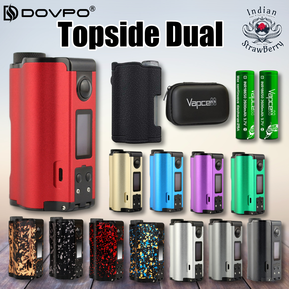 Dovpo Topside Dual 0w Squonk Mod ケイ素樹脂入れ物 Vapcell 2600mah 25a 2力作しつらえる Lisaproject Eu