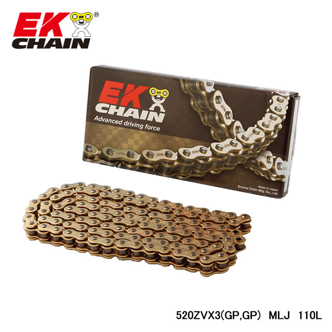 江沼チェーン （EKチェーン） 520SR-X2 （BK／GP） 110L MLJ | sport-u.com