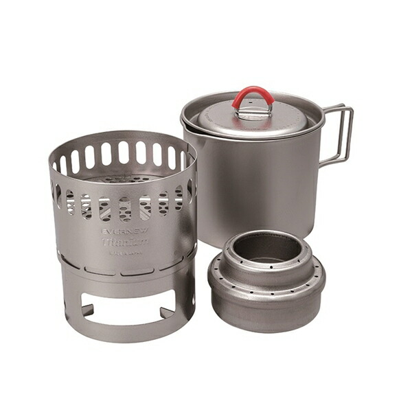 EVERNEW エバニュー Ti Mug pot 500 Stove set ECA538|バイクとアウトドアのインディーズ