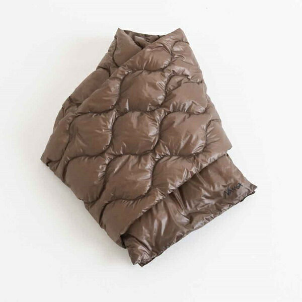 NANGA ナンガ ONION QUILT DOWN MUFFLER オニオンキルトダウンマフラー UNISEX MOCHA FREE N1OEMCN3