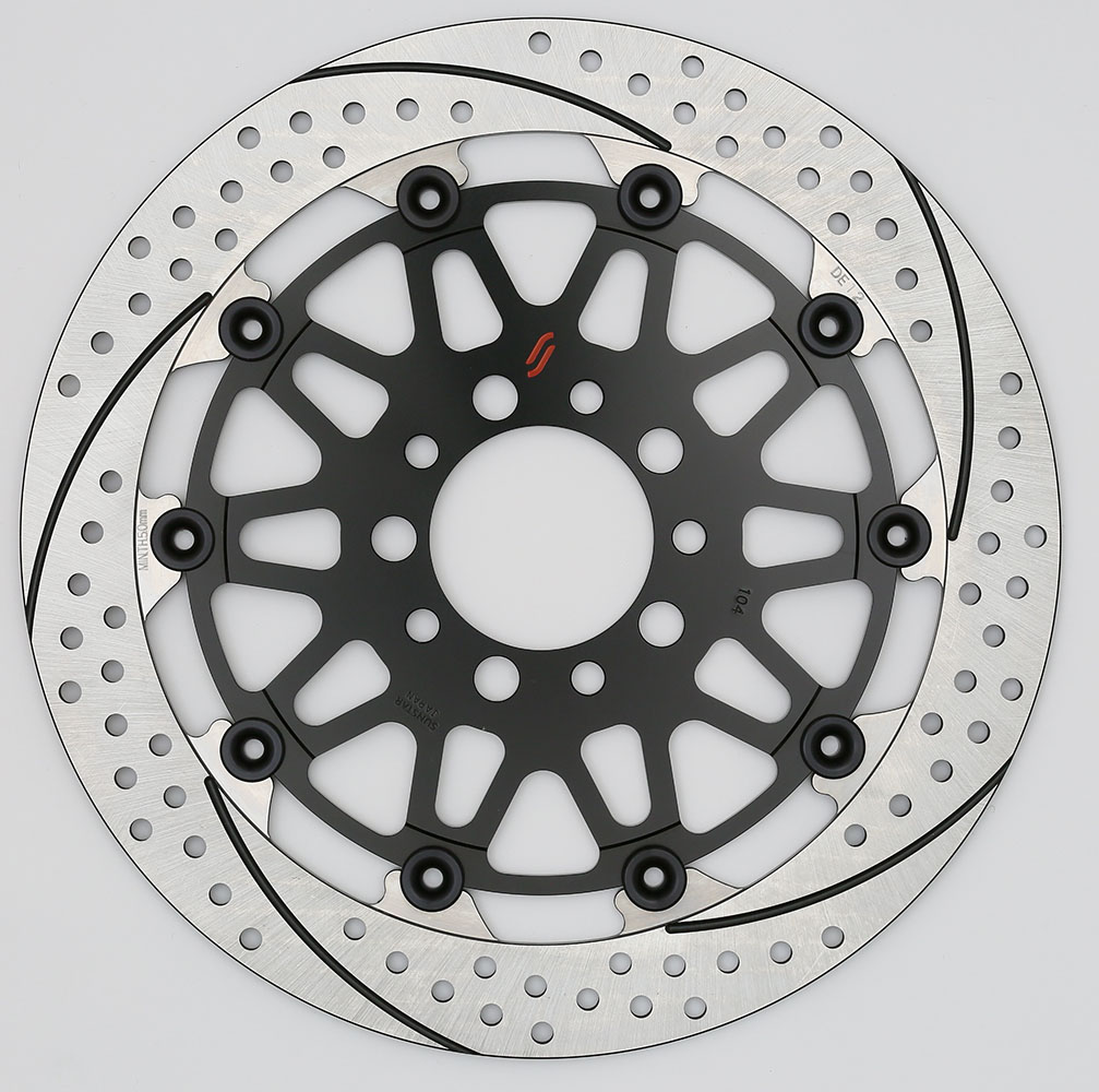 SUNSTAR サンスター プレミアムレーシング フロントディスクローター ブラック GSX1400 GSX1300R隼 GSX-R1000 TL1000S R GSX-R750 GSX-R600 フルフローティング セミフローティング 左用 右用 ホール&スリット Mタイプ