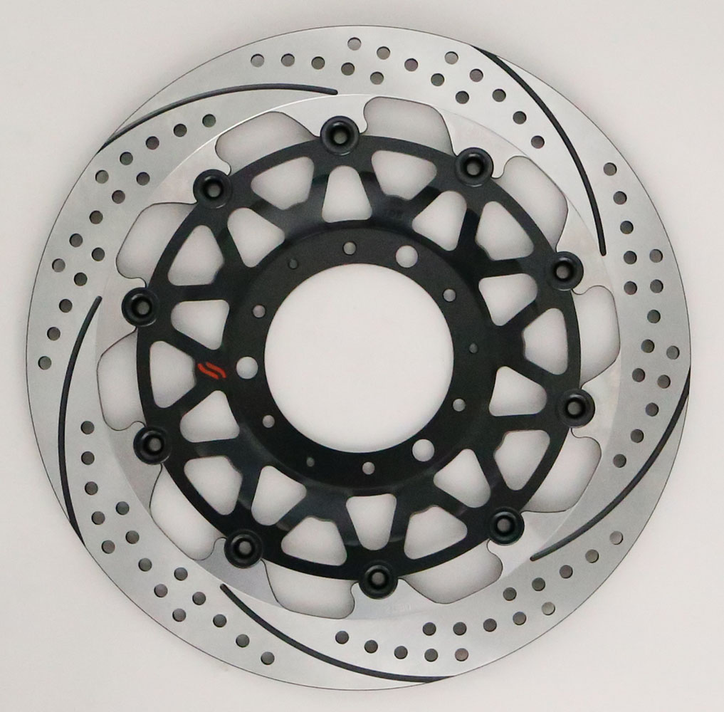 SUNSTAR サンスター プレミアムレーシング フロントディスクローター ゴールド レッド ブルー グリーン シルバー オレンジ CBR929RR CBR954RR フルフローティング セミフローティング 左用 右用 ホール&スリット Mタイプ｜バイクとアウトドアのインディーズ