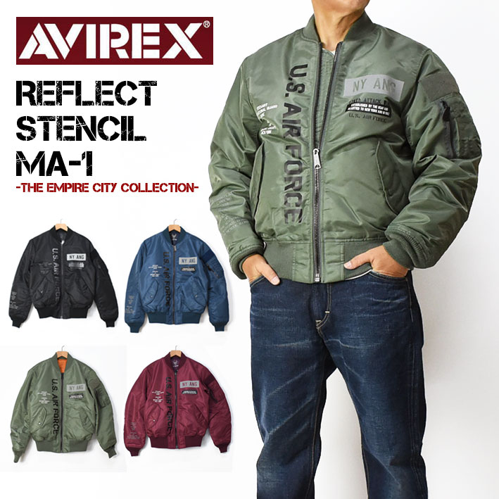 Avirex 激レア　髑髏プリント　短丈　ma-1 ボンバージャケット　ミリタリ 楽天市場】AVIREX アビレックス -THE EMPIRE CITY COLLECTION