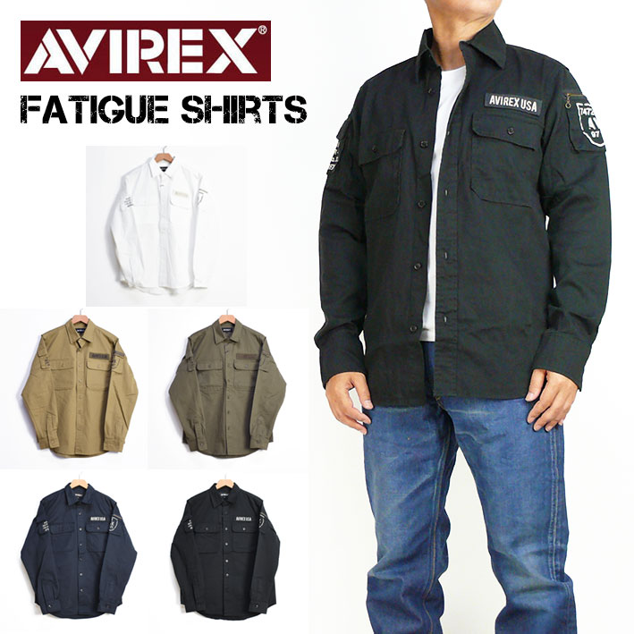 AVIREX アビレックス \u003cBR\u003eファティーグ プルオーバー FATIGUE SHIRTS \u003cBR\u003eミリタリープルオーバー 長袖プルオーバー メンズ \u003cBR\u003e783-3920001 783-4920001