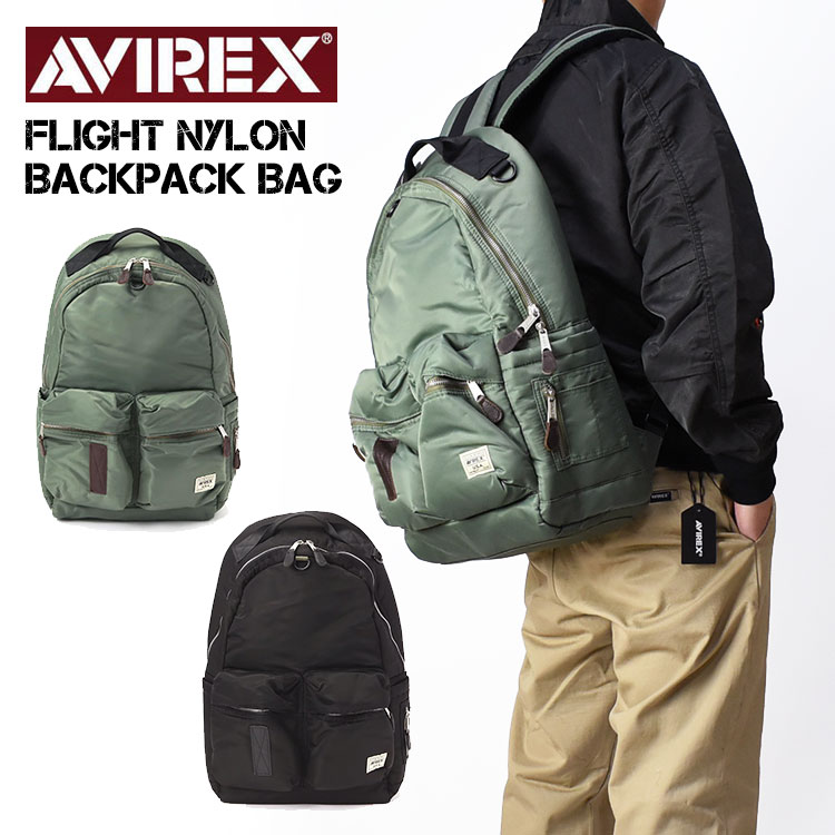 AVIREX FLIGHT NYLON BACKPACK ブラック 楽天市場】【ポイント10倍】AVIREX アビレックス アヴィレックス