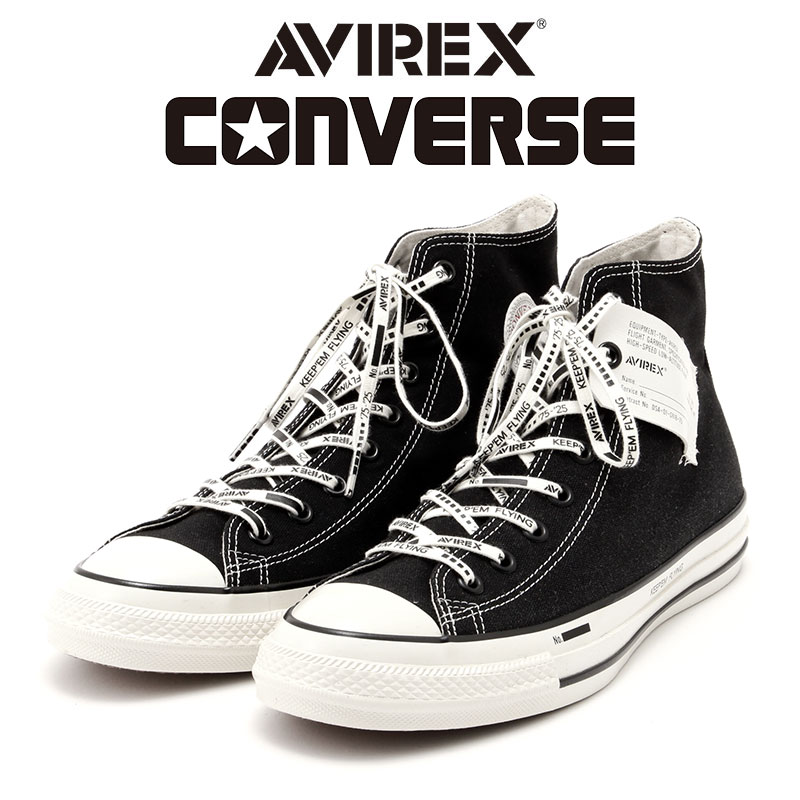 AVIREX &times; CONVERSE アビレックス x コンバース ALL STAR AGED HI オールスター ハイカット メンズ スニーカー コラボ 50周年記念 限定モデル 783-5292001｜indigo blue