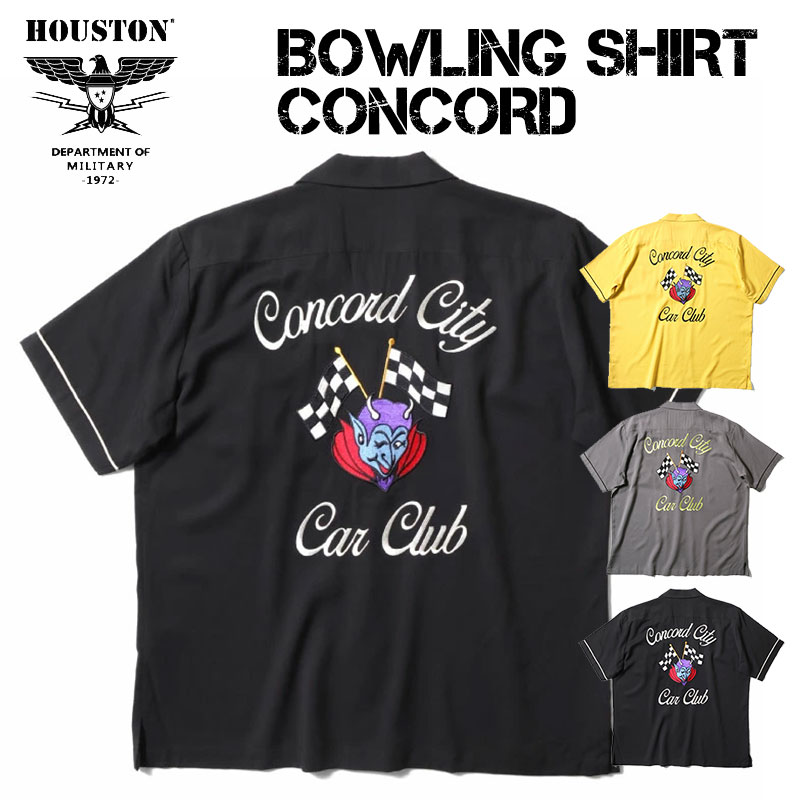 HOUSTON 刺し通すプルオーバー CONCORD \u003cBR\u003e刺しゅう 半袖プルオーバー ミリタリー メンズ \u003cBR\u003e41179