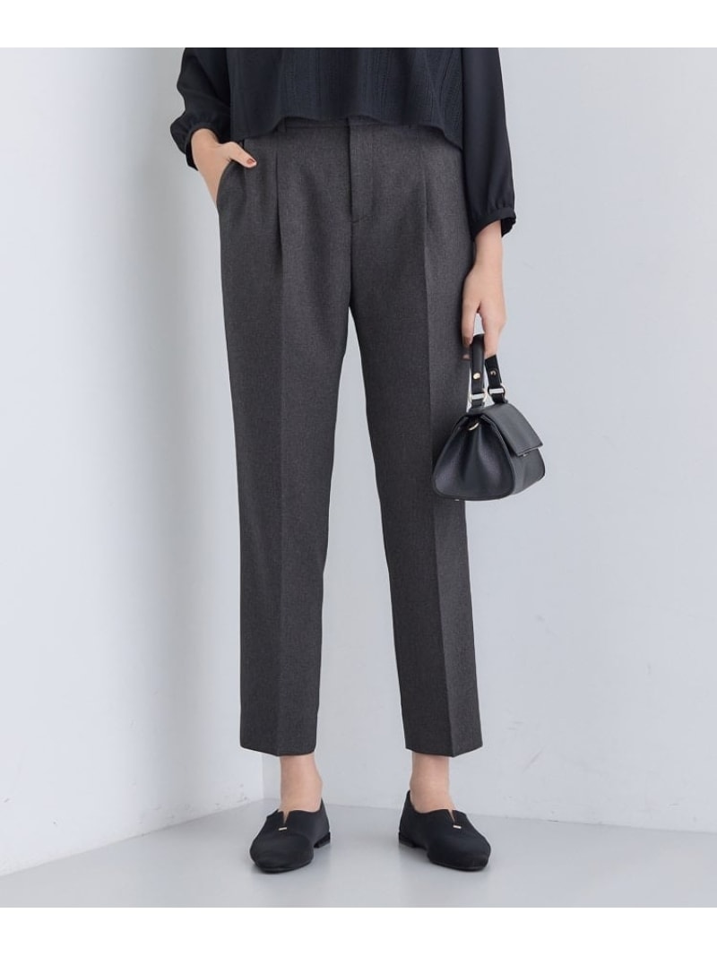 【SALE／30%OFF】【洗える/通勤/スーツ】メランジストレッチ テーパードパンツ INDIVI インディヴィ パンツ その他のパンツ ネイビー グレー【RBA_E】【送料無料】[ Fashion]