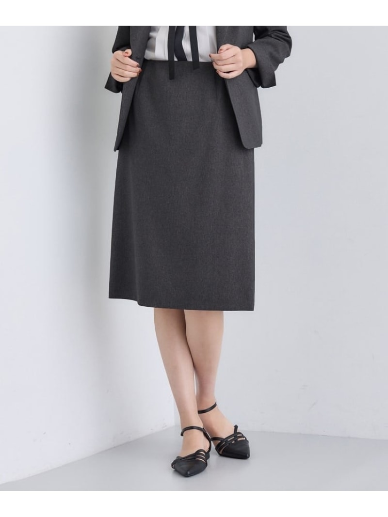 【SALE／33%OFF】【洗える/通勤/スーツ】メランジストレッチ タイトスカート INDIVI インディヴィ スカート その他のスカート グレー ネイビー【RBA_E】【送料無料】[ Fashion]