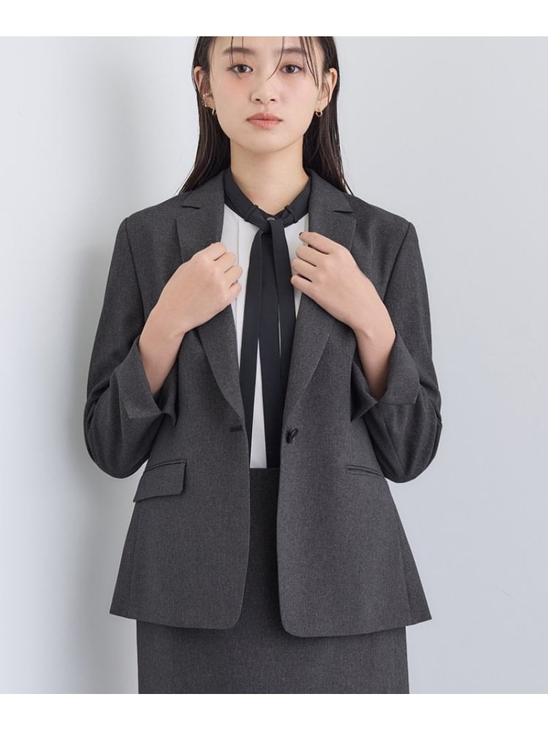 【SALE／30%OFF】【洗える/通い/背広】メランジストレッチ 仕立て屋上衣 INDIVI インディヴィ 背広・フォーマル セットアップ背広 薄墨色 米国海軍【RBA_E】【貨物輸送無料】[ Fashion]