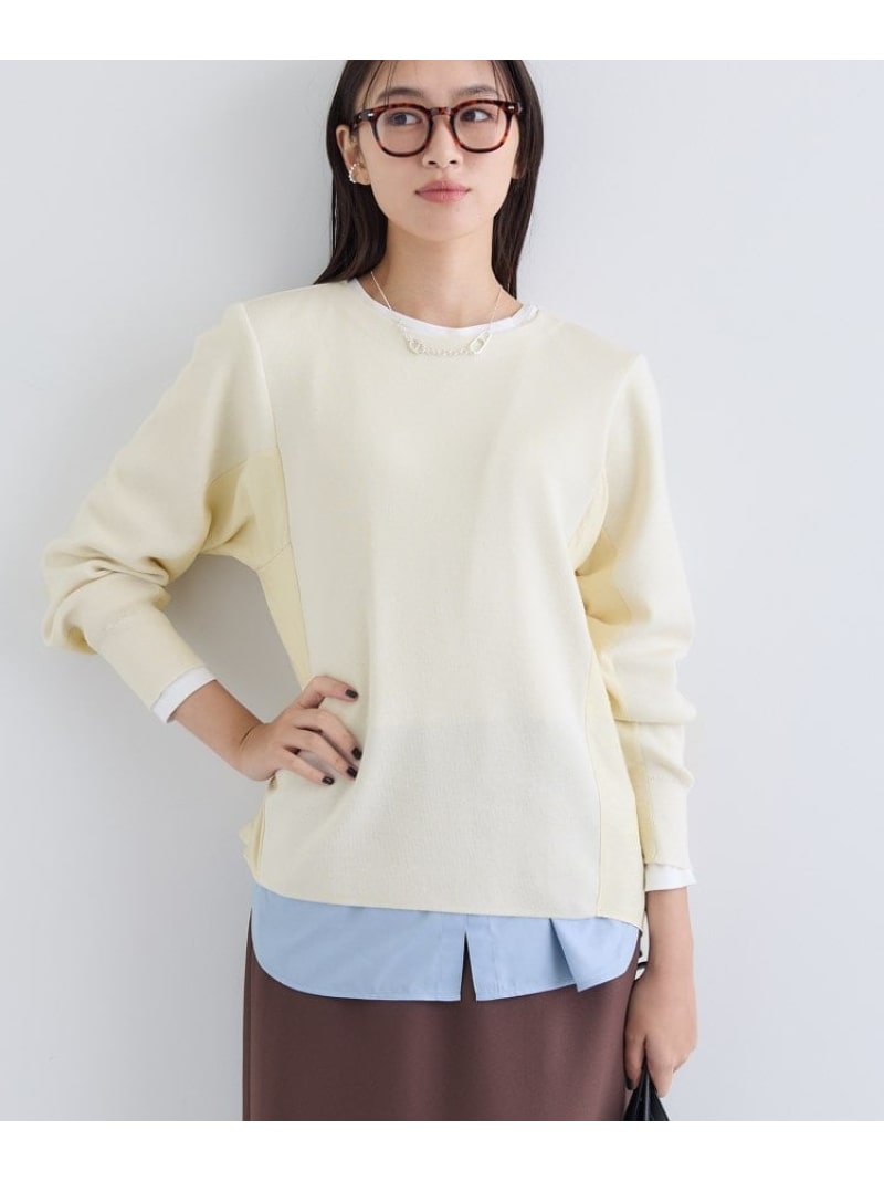 【SALE／50%OFF】【洗える/選べる8色】トーンアップニット INDIVI インディヴィ トップス 編み物 薄墨色 ぶどう酒赤いこと サクラ色 白いこと 赤いこと 黒いこと 青碧【RBA_E】【貨物輸送無料】[ Fashion]