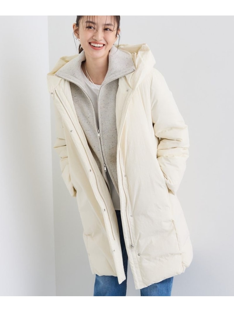 【SALE／40%OFF】【撥水/洗える】ステッチレス ロングダウンコート INDIVI インディヴィ ジャケット・アウター ダウンジャケット・ダウンベスト ブラック ホワイト ブラウン【RBA_E】【送料無料】[ Fashion]