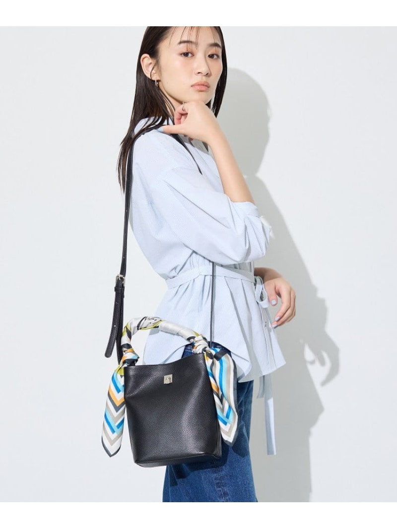 【2WAY/合皮】ポシェットサイズバッグ INDIVI インディヴィ バッグ ショルダーバッグ ブラック レッド【先行予約】*【送料無料】[ Fashion]｜INDIVI