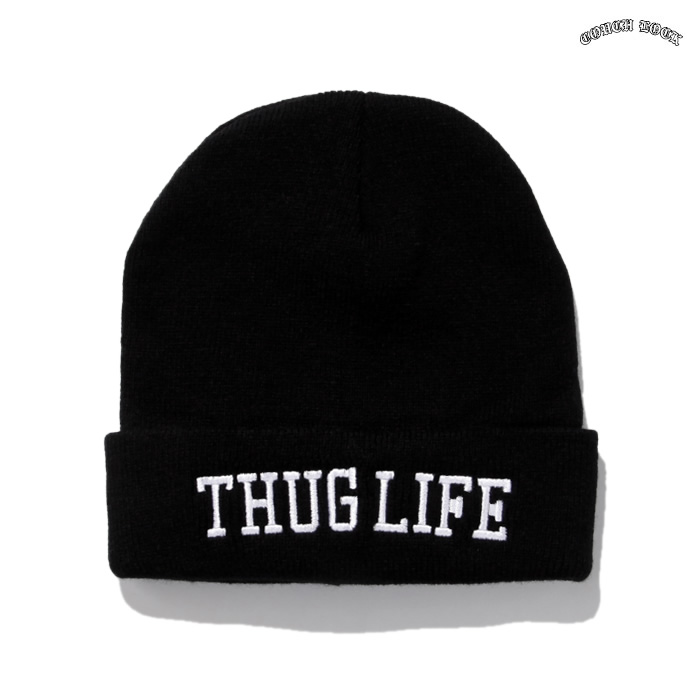 楽天市場 メール便対応 Couch Lock Beanie Black 通販 メンズ レディース 男 女 兼用 帽子 ニット ビーニー 2pac Thug Life ブラック 黒 Indoor Class Online Store