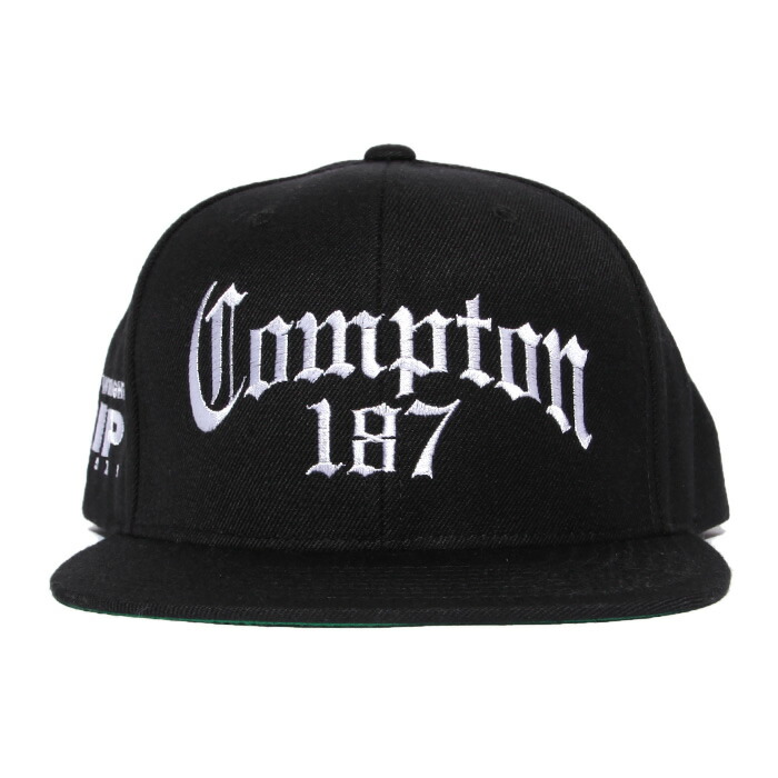 【送料無料】COMPTON 187 SNAPBACK CAP【BLACK】【CITY CAP】 (通販 メンズ レディース 男 女 兼用 帽子 キャップ コンプトン ウエストコースト LA ギャングスタ ヒップホップ)