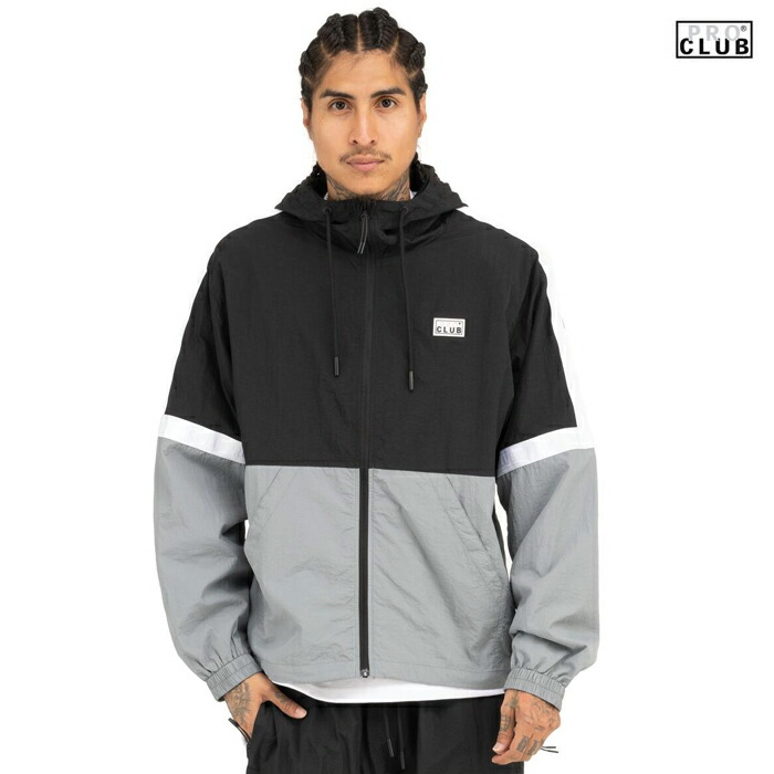 買付けオーダー受付 11月上旬 中旬お届け予定 送料無料 Pro Club Nylon Track Jacket Black M L Xl 2xl Pro Club 通販 プロクラブ メンズ 大きいサイズ ジャケット アウター ナイロンジャケット トラックジャケット ブラック 黒 グレー Alpshome Co Uk