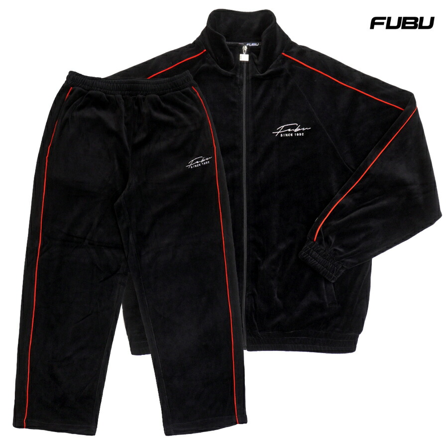 楽天市場】【送料無料☆ラスト1点】FUBU VELOUR SET UP【NAVY】(M・L 