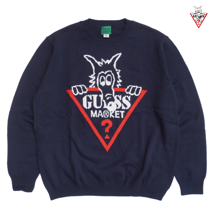 楽天市場】【送料無料】GUESS ORIGINALS × MARKET SWEATER【OFF WHITE