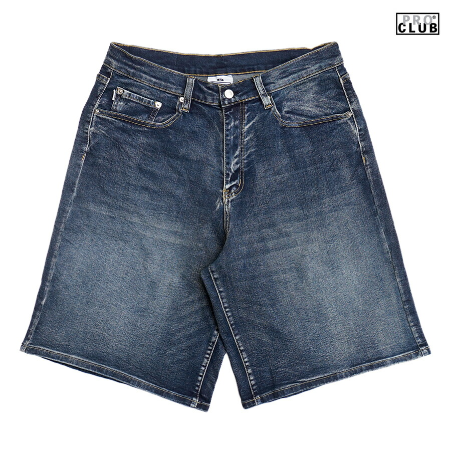 PRO CLUB バギーショーツ デニム W36 PRO CLUB プロクラブ ハーフパンツ DENIM BAGGY SHORT デニム