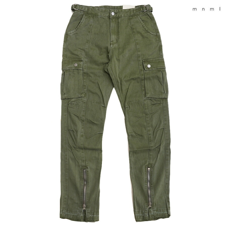 楽天市場】【SPECIAL PRICE☆送料無料】MNML FRONT ZIP FLARE CARGO 