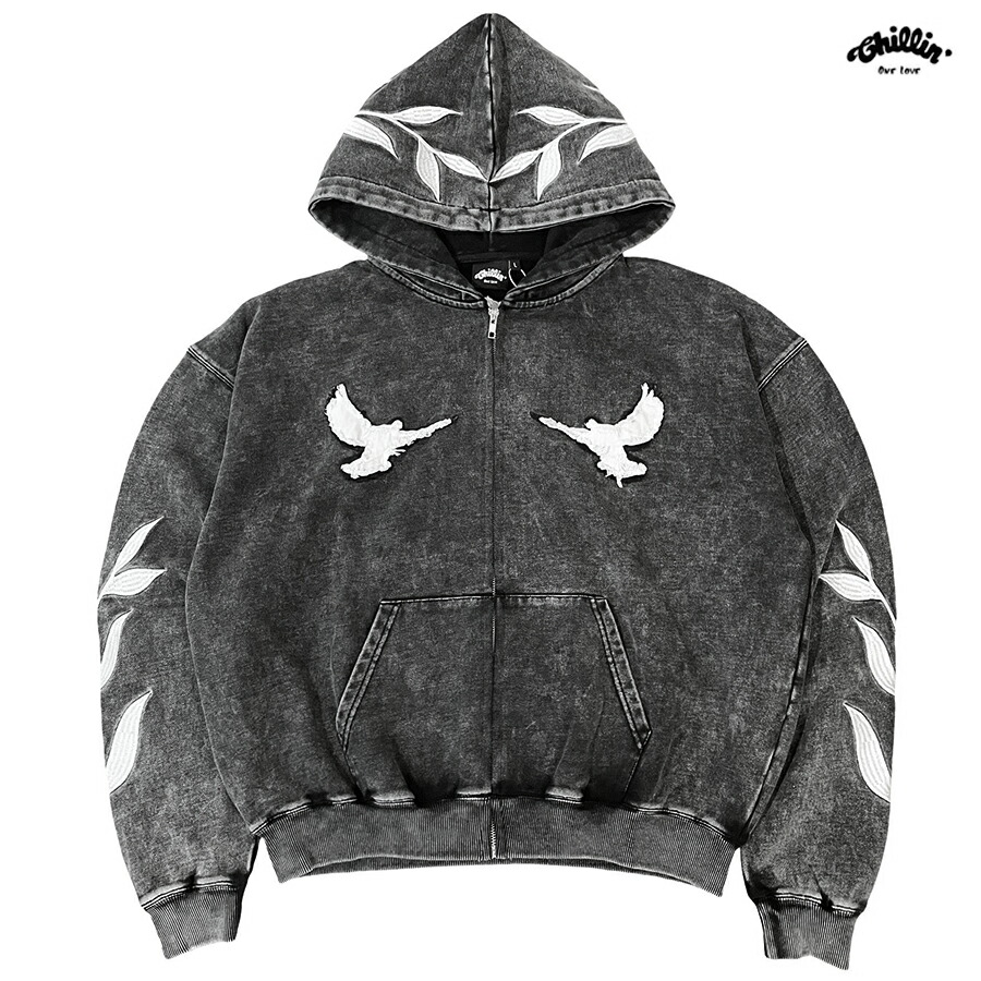 Chillinパーカー（最安値） CHILLIN' チリン パーカー スウェット フード フーディー ロング
