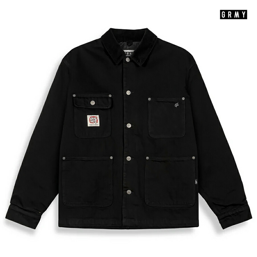 【SPECIAL PRICE★貨物輸送無料】GRIMEY THE SHELTER DENIM COAT【BLACK】(M・L・XL)(グライミー 通信販売 メンズ 馬鹿でかい大きさ ジーンズ 上衣 細工物 ミリタリー アウター 厚地の外套 JACKET)
