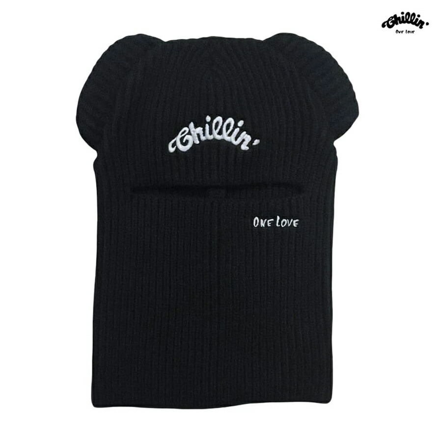 【送料無料】CHILLIN BLACK CAT BALACLAVA【BLACK】 (チリン 通販 服 帽子 バラクラバ スキーマスク 目出し帽)