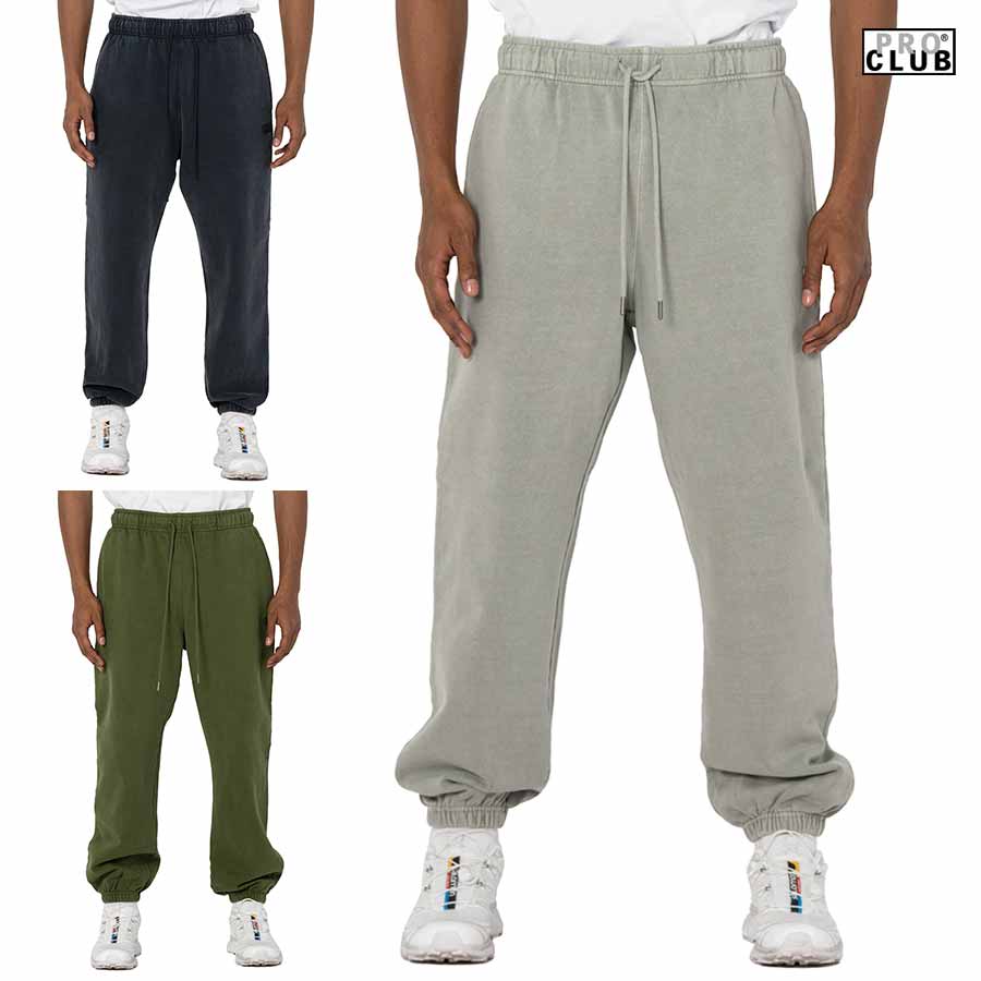 【SPECIAL PRICE★貨物輸送無料】PRO CLUB HEAVYWEIGHT VINTAGE WASH SWEAT PANTS【BLACK/GRAY/OLIVE】(M・L・XL・2XL)(労働者階級野球クラブ 通信販売 メンズ 大層らしい大きさ ビンテージ ウォッシュ ガーメントダイ スウェットパンツ カーゴパンツ)