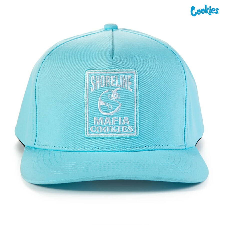 【送料無料】COOKIES × SHORELINE MAFIA SNAPBACK CAP【CAROLINA BLUE】(クッキーズ ショアライン マフィア アパレル 服 通販 CAP 帽子 キャップ スナップバック ロゴ ベースボールキャップ)