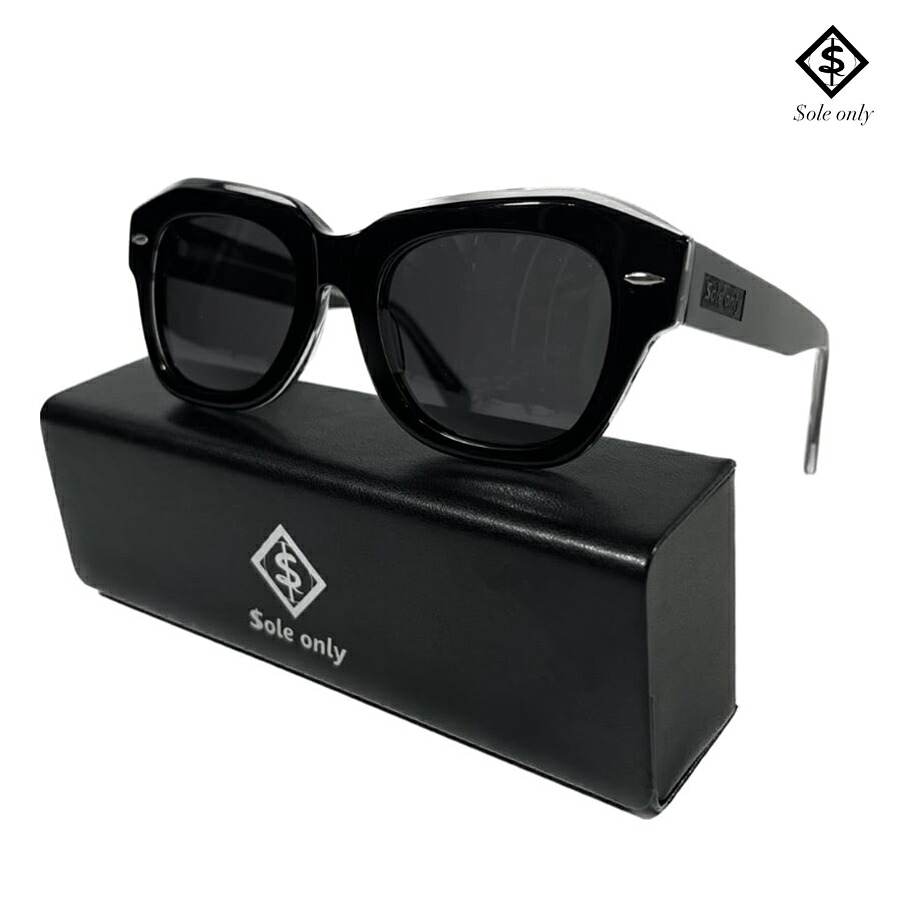【送料無料】$OLE ONLY WELLINGTON SUNGLASSES【BLACK】(ソールオンリー サングラス 通販 ブラック ダークカラー レンズ メガネ アイウエア SOLE ONLY)｜Indoor Class Online Store