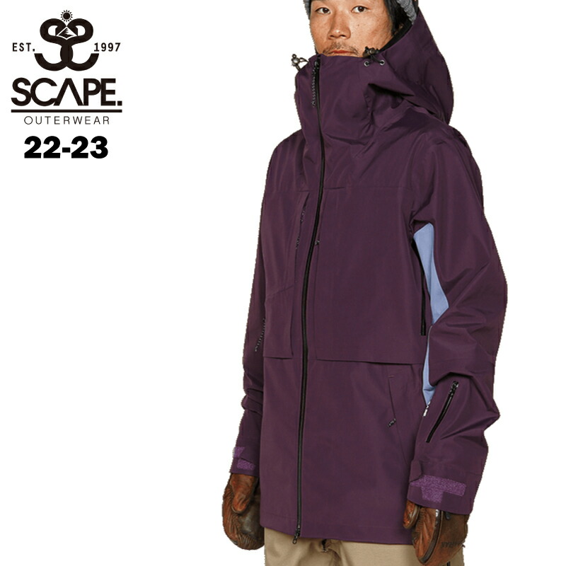 使い勝手の良い】 SCAPE エスケープ POW JACKET - DEEP PURPLE VIOLET 22-23 メンズ レディース ユニセックス  スキー スノーボード ウエア ジャケット qdtek.vn