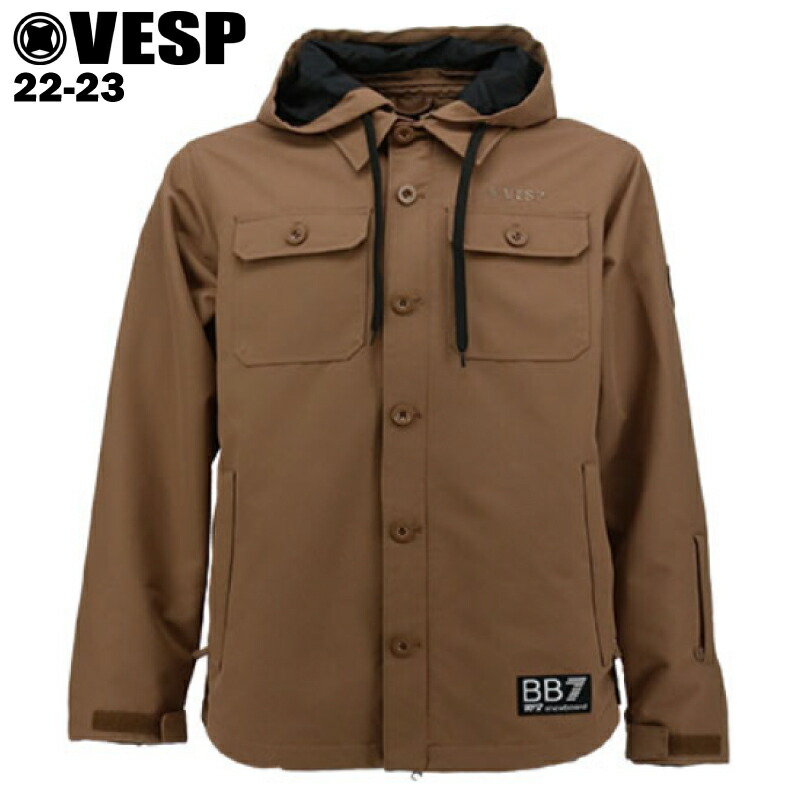 最大63%OFFクーポン VESP ベスプ TWOWAY MILITALY SHIRTS JACKET II - TAN 22-23 スキー  スノーボード ウエア ジャケット VPMJ1033 qdtek.vn