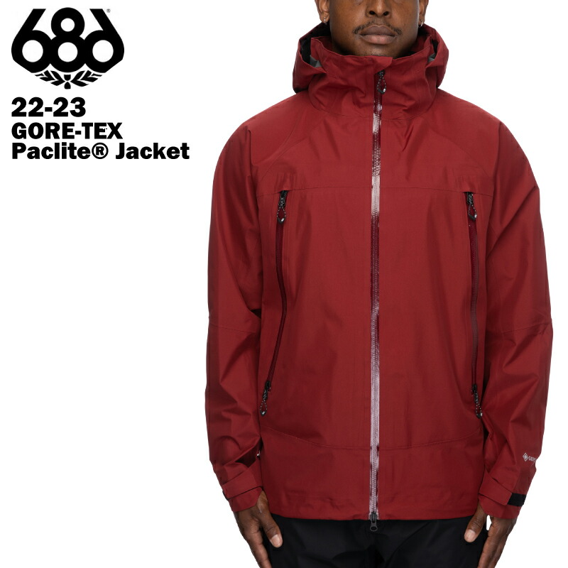 出産祝い 686 SIX EIGHT シックスエイトシックス GORE-TEX Paclite® Jacket - Oxblood 22-23 メンズ  スノーボード スキー ウエア ジャケット ゴアテックス fucoa.cl