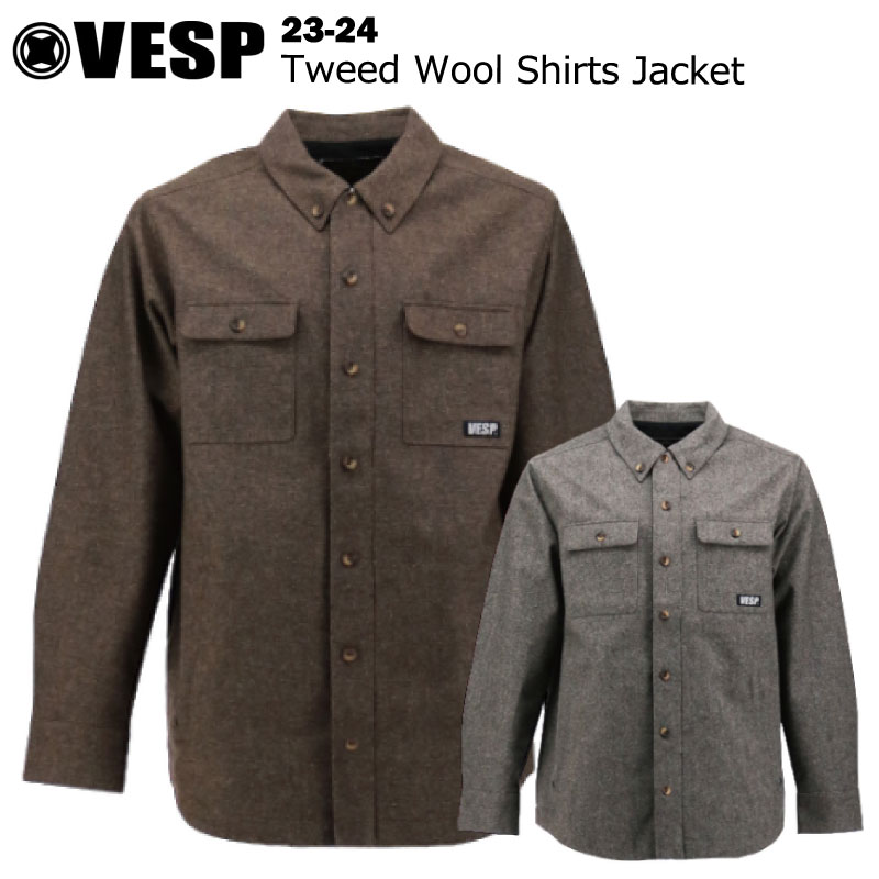 vesp ベスプ　ウールジャケット&パンツ　セットアップ VESP（ベスプ） メンズ スノーボード ジャケット TWOWAY WORK SHIRTS