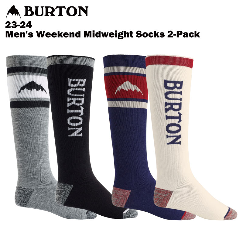 【楽天市場】【22OFF】BURTON バートン Men's Weekend Midweight Socks 2Pack 2324